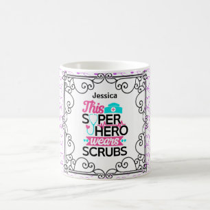 Mug INFIRMIÈRE - Ce Superhéros porte des SCRUBS person