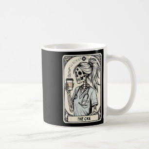 Mug Infirmière certifiée Istant Tarot Card Skeleton Cn
