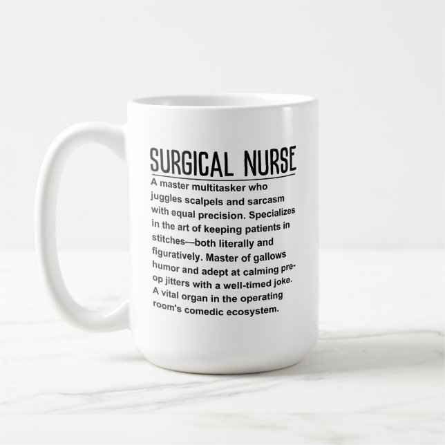 Mug Infirmière chirurgicale (Gauche)