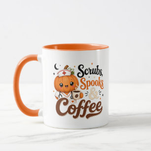 Mug Infirmière Citrouille Mignonne Drôle Café Hall