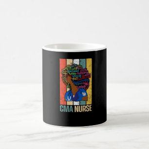 Mug Infirmière CMA noire pour Afro-Américain Nu mélani