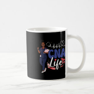 Mug Infirmière Cna Mois de l'histoire des Noirs Afro-A