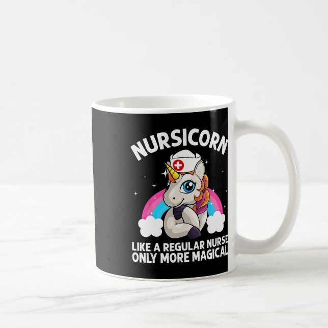 Mug Infirmière cool Pour Hommes Femmes Unicorne Infirm (Droite)