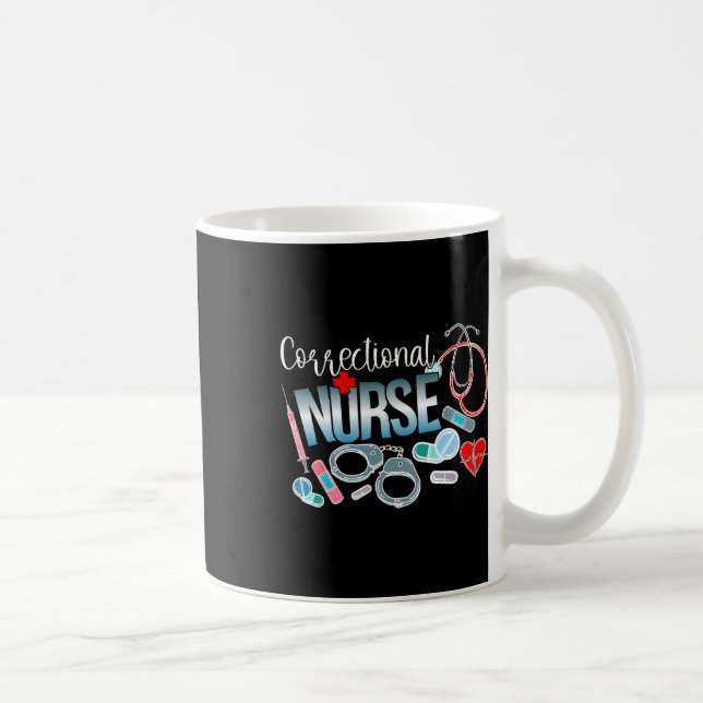 Mug Infirmière correctionnelle Infirmière correctionne (Droite)