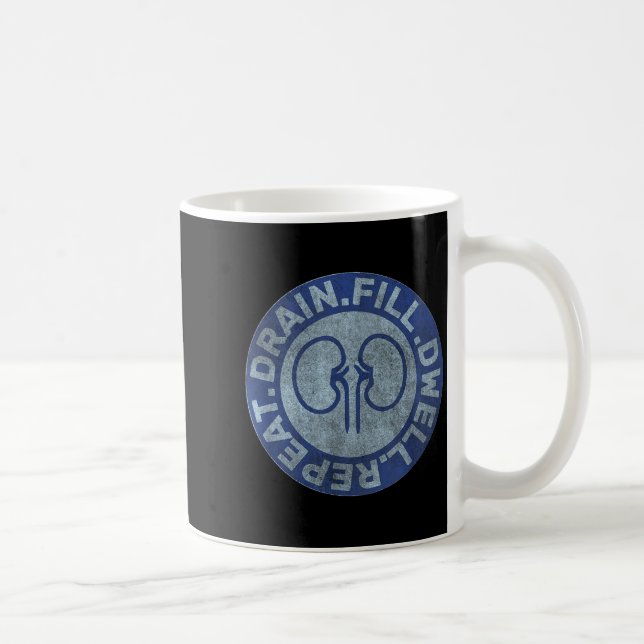 Mug Infirmière de dialyse péritonéale Citation drôle - (Droite)