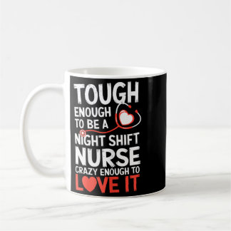 Mug Infirmière de nuit drôle Rn Rt Us Infirmière