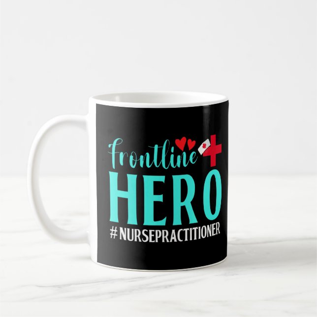 Mug Infirmière de première ligne Infirmière de Héros T (Gauche)