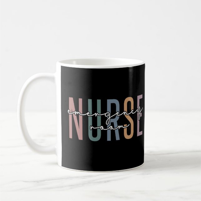 Mug Infirmière de salle d'urgence RN Futurs infirmiers (Gauche)