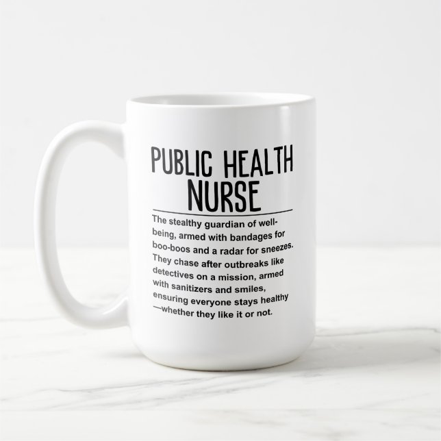 Mug infirmière de santé publique (Gauche)