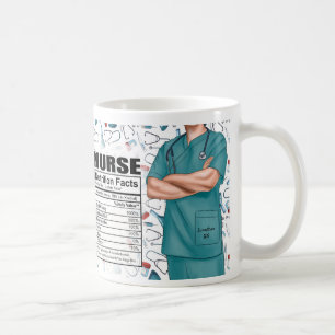 Mug Infirmière de sexe masculin Nutrition Personnalisé
