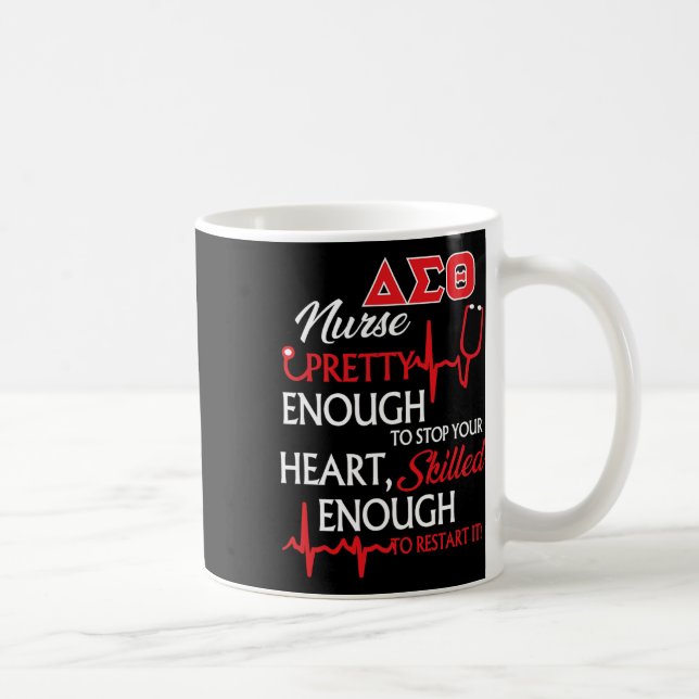 Mug Infirmière de Sororité Delta Sigma Theta (Droite)