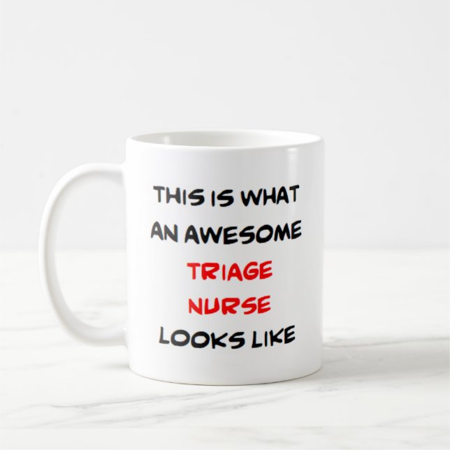 Mug infirmière de triage, génial (Gauche)
