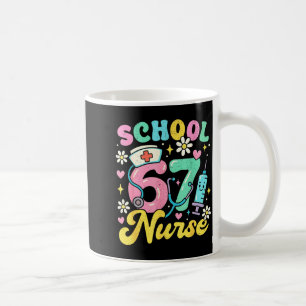 Mug Infirmière d'école drôle 67 Design de mème médical