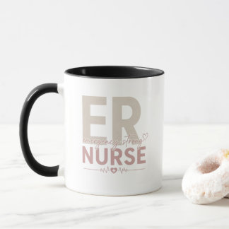Mug Infirmière des urgences battement de coeur fort