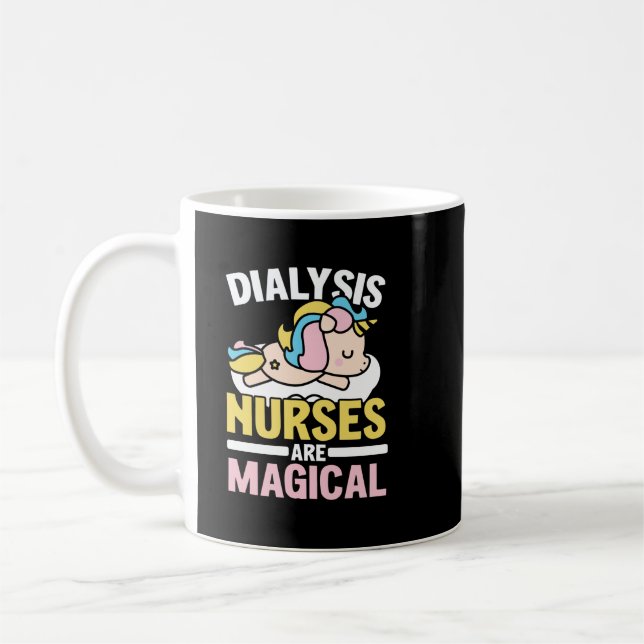 Mug Infirmière dialyse sont Magique Maladie du rein Un (Gauche)