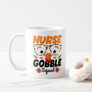 Mug Infirmière Dinde gloussement Escouade Amoureux de