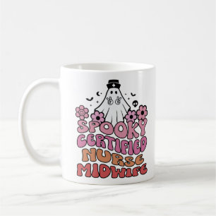 Mug Infirmière diplômée éffrayante Infirmière sage-fem