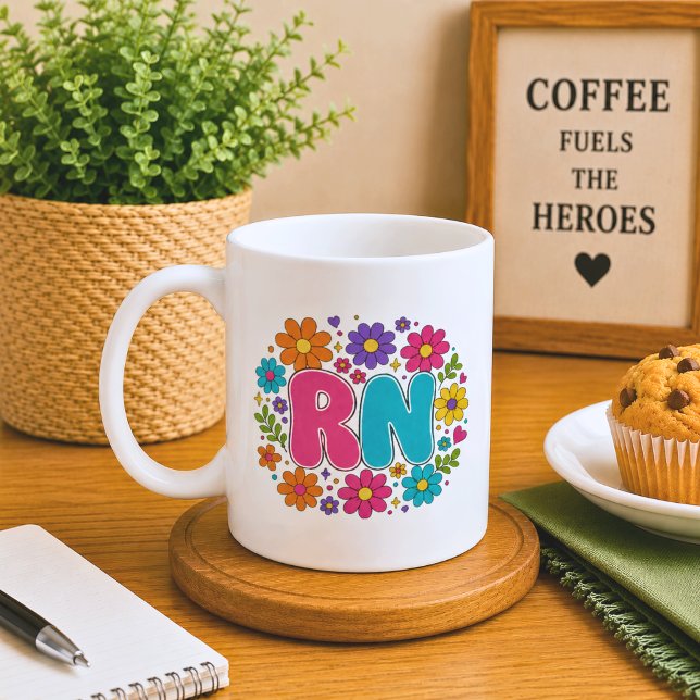 Mug Infirmière diplômée rétro (Créateur téléchargé)