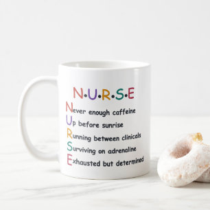 Mug Infirmière drôle Acronyme Citation Étudiant en Soi