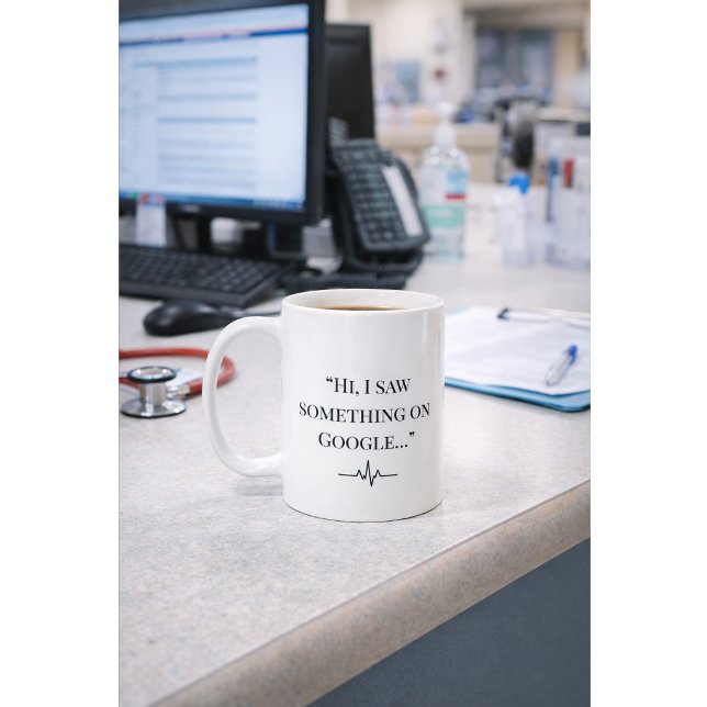 Mug Infirmière Drôle “Je l'ai vu sur Google” Nom p (Créateur téléchargé)