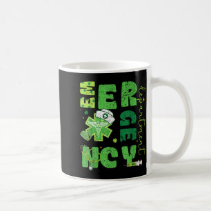 Mug Infirmière du service des urgences Saint-Patrick's