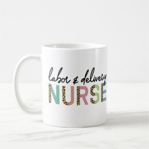 Mug Infirmière du travail et de l'accouchement Cheeta