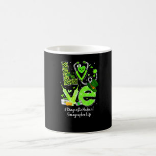 Mug Infirmière échographiste médicale de diagnostic Vi
