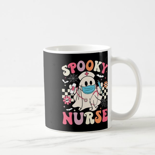 Mug Infirmière éffrayante Fantôme Halloween mignonne I (Droite)