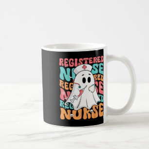 Mug Infirmière éffrayante inscrite Fantôme Rn Funny Ha