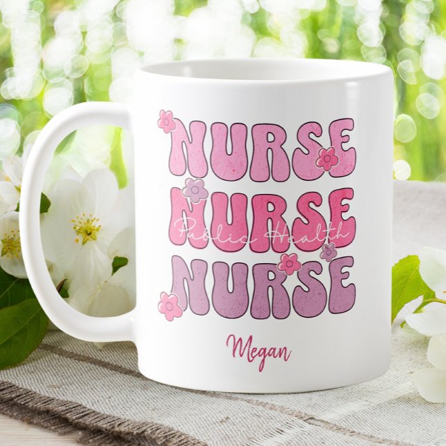 Mug Infirmière en santé publique Super (Créateur téléchargé)