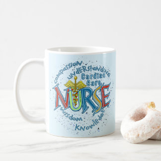 Mug Infirmière en soins cardiaques devise