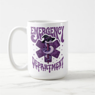 Mug Infirmière ER Halloween Sorcière Serpent Étoile de