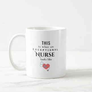Mug Infirmière exceptionnelle Nom personnalisé Appréci