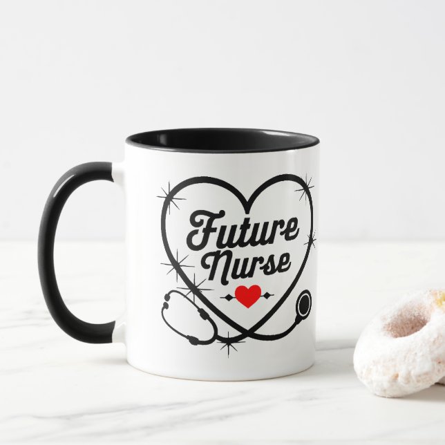 Mug Infirmière future (Avec donut)