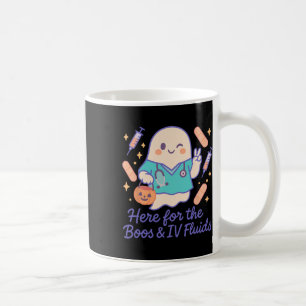 Mug Infirmière Halloween Ghost Ici Pour Les Boos Et Iv