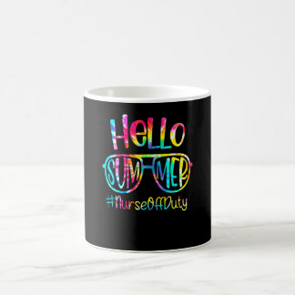 Mug Infirmière hors service Vacances d'été à la plage