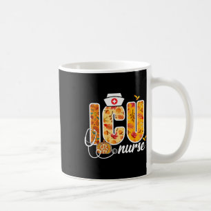 Mug Infirmière Icu Automne Quitte Thanksgiving Healthc