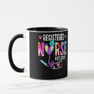 Mug Infirmière inscrite Est. 2022 Infirmière infirmièr