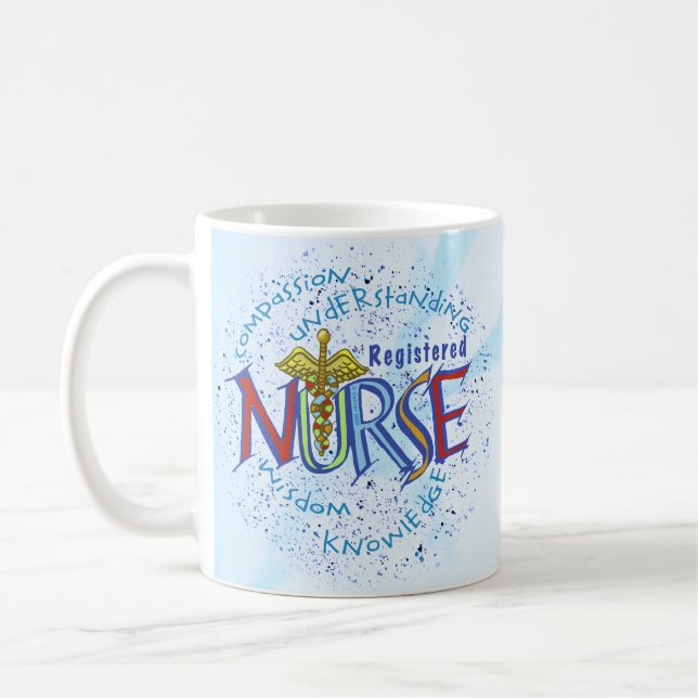 Mug Infirmière inscrite Motto (Gauche)