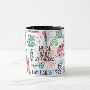 Mug Infirmière inspirante Affirmations quotidiennes