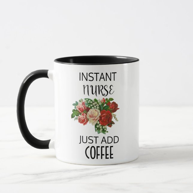 Mug Infirmière instantanée, ajoutez simplement du café (Gauche)