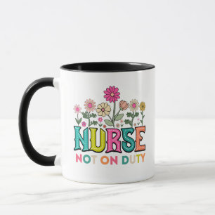 Mug infirmière jour de congé, drôle d'infirmière dire,
