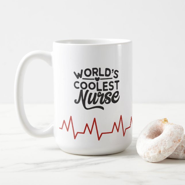 Mug Infirmière la plus froide du monde (Avec donut)