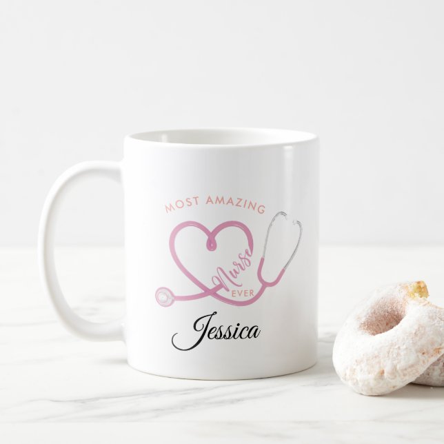 Mug Infirmière la plus incroyable qui soit | Appréciat (Avec donut)