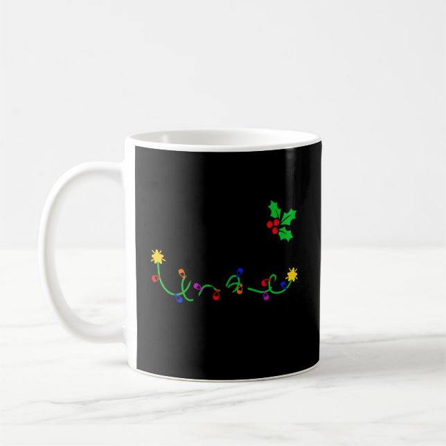 Mug Infirmière Masquée Et Joyeuse Vie Infirmière Noël  (Gauche)