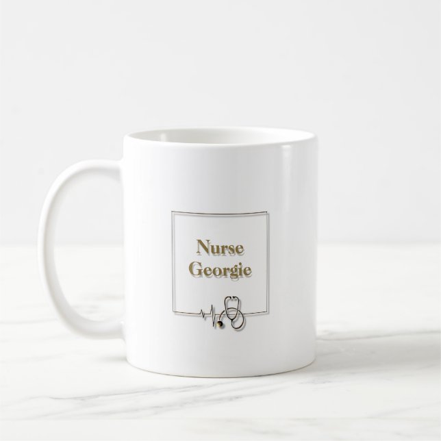 Mug Infirmière Médecin Stéthoscope (Gauche)