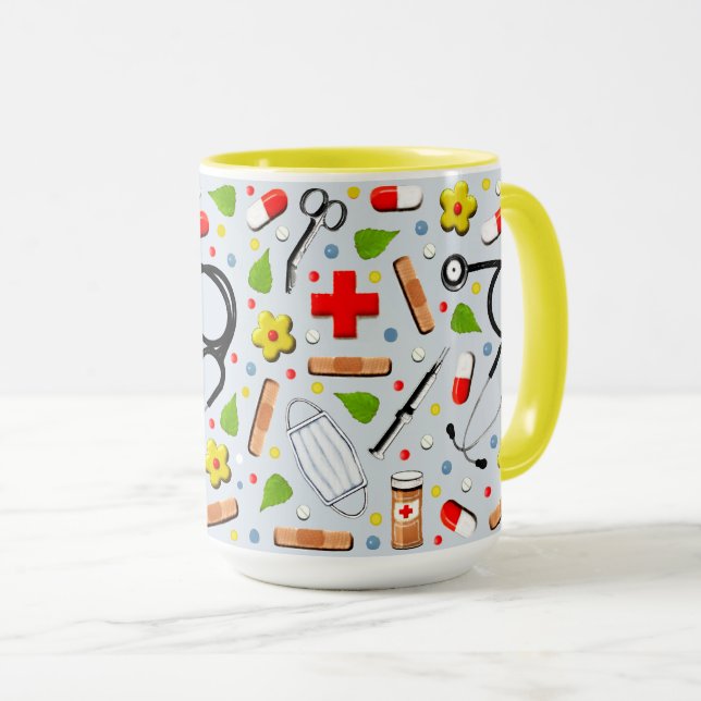 Mug Infirmière mignonne (Devant droit)
