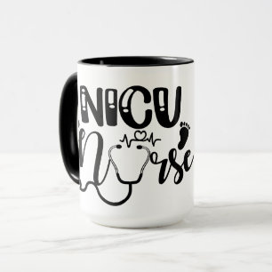 Mug Infirmière NICU personnalisée (infirmière afro-amé