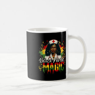 Mug Infirmière noire Reine afro Mois de l'histoire des