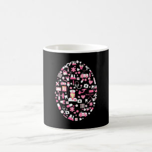 Mug Infirmière oeuf de Pâques Soins Jour de Pâques he